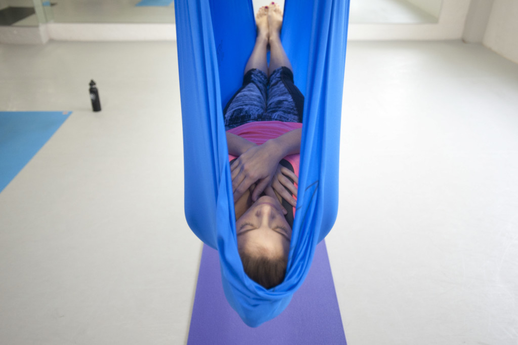 aerial yoga savasana