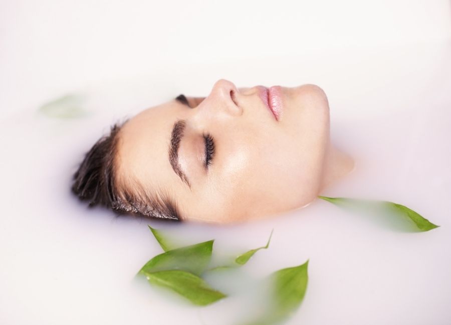 coconut milk bath