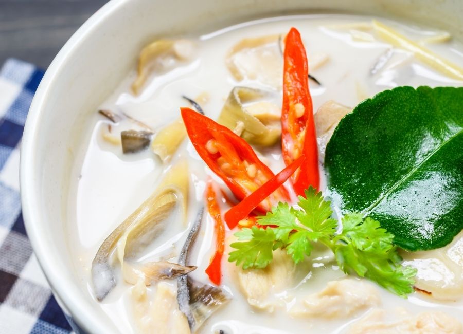 delicious coconut milk soup