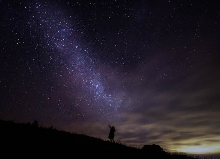 stargazing to connect with nature