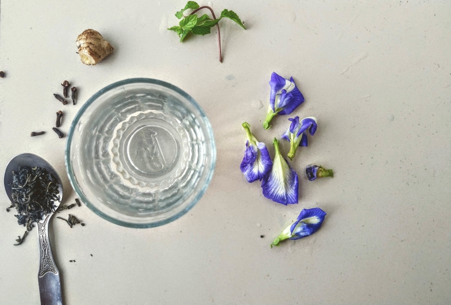 Butterfly Pea Flower Tea Recipe ingredients